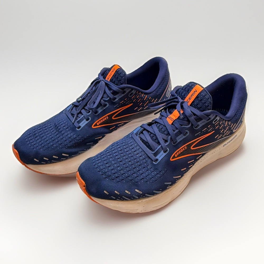 Brooks Glycerin 20 Men's 14 2E Blue Orange Running Shoes Sneakers